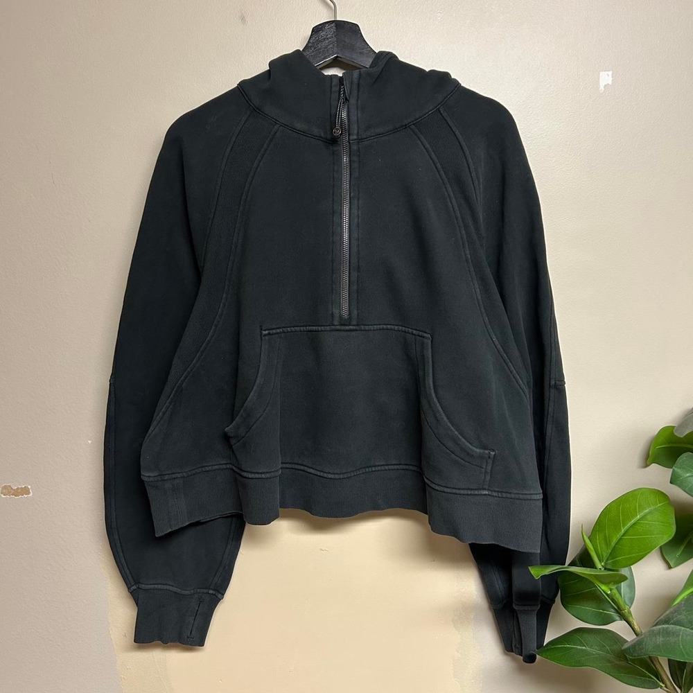 Lululemon Scuba Oversized Funnel-Neck Half Zip Black Hoodie XL/XXL LW3DM4S